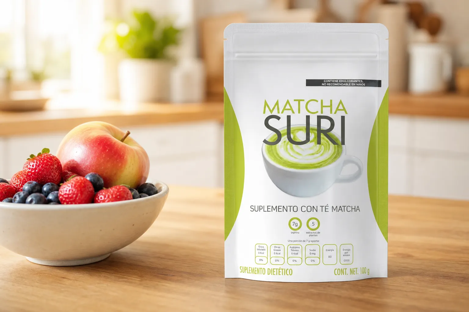 Matcha Suri — the package in everyday use