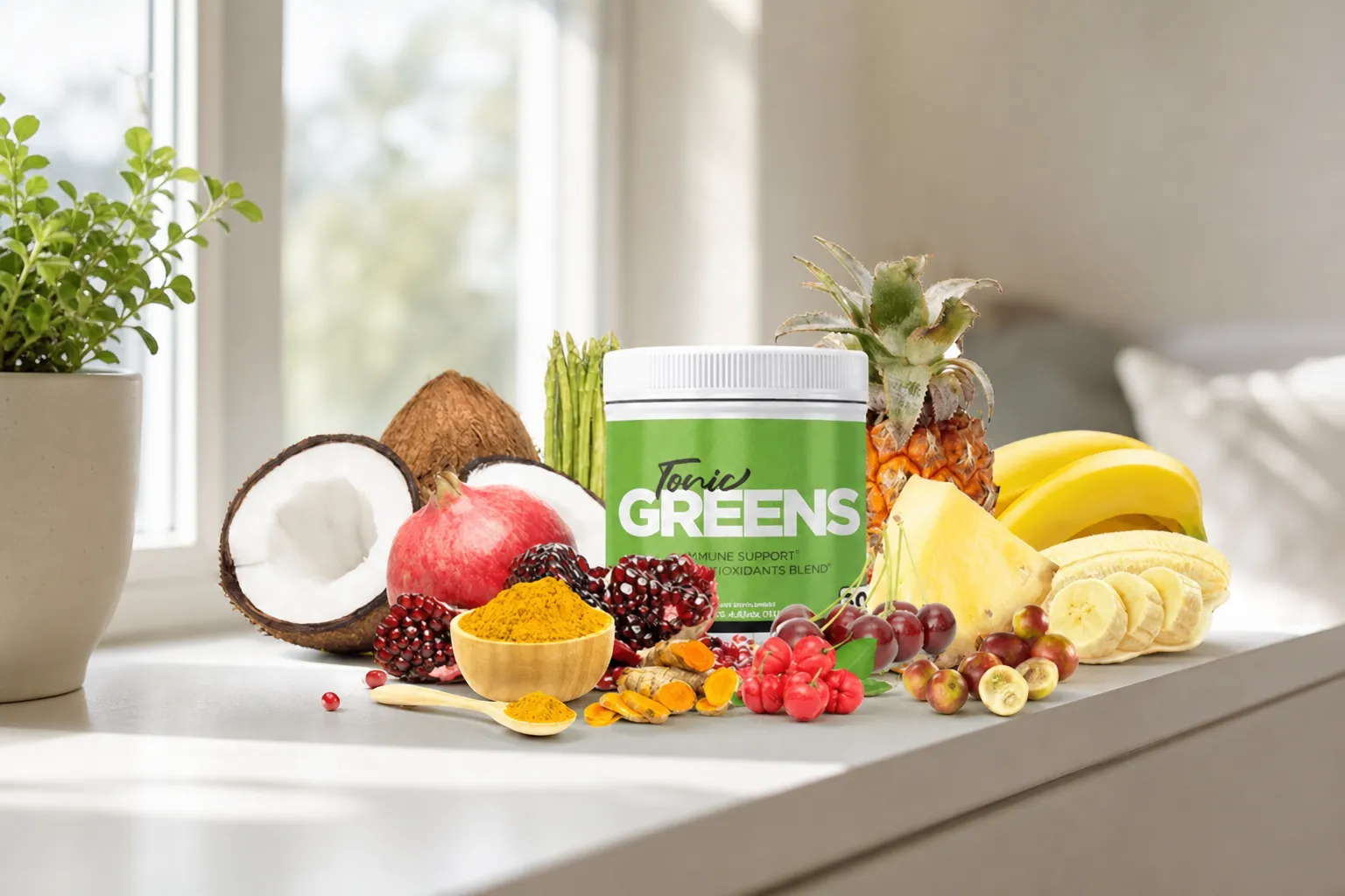 TonicGreens — the package in everyday use