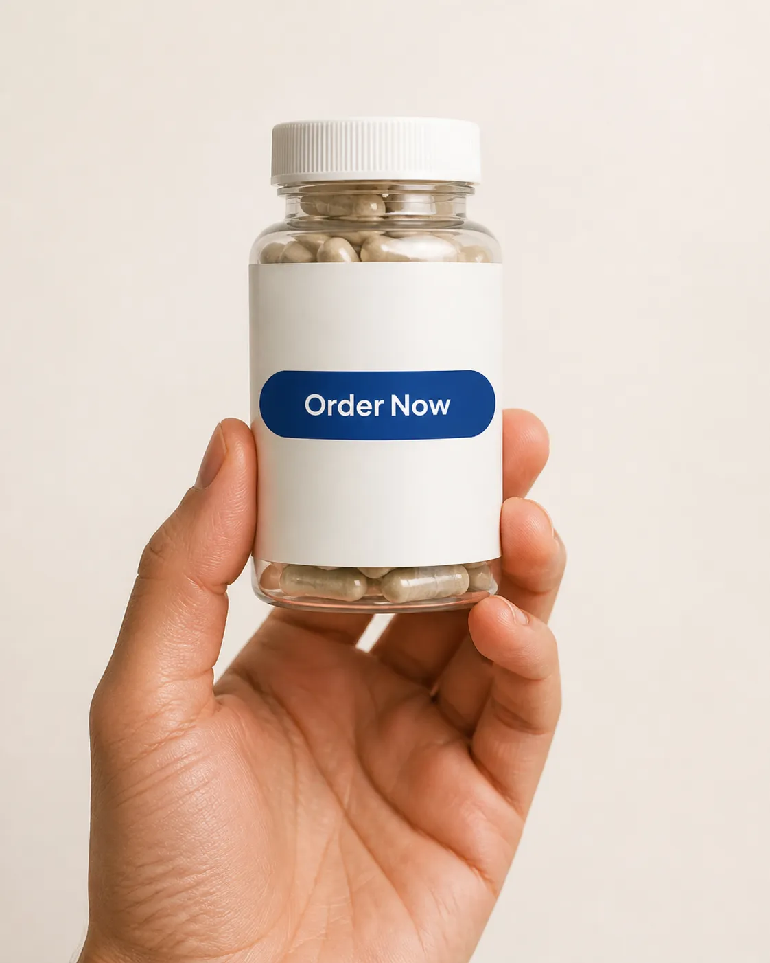 OptiPlax — the package held in a hand