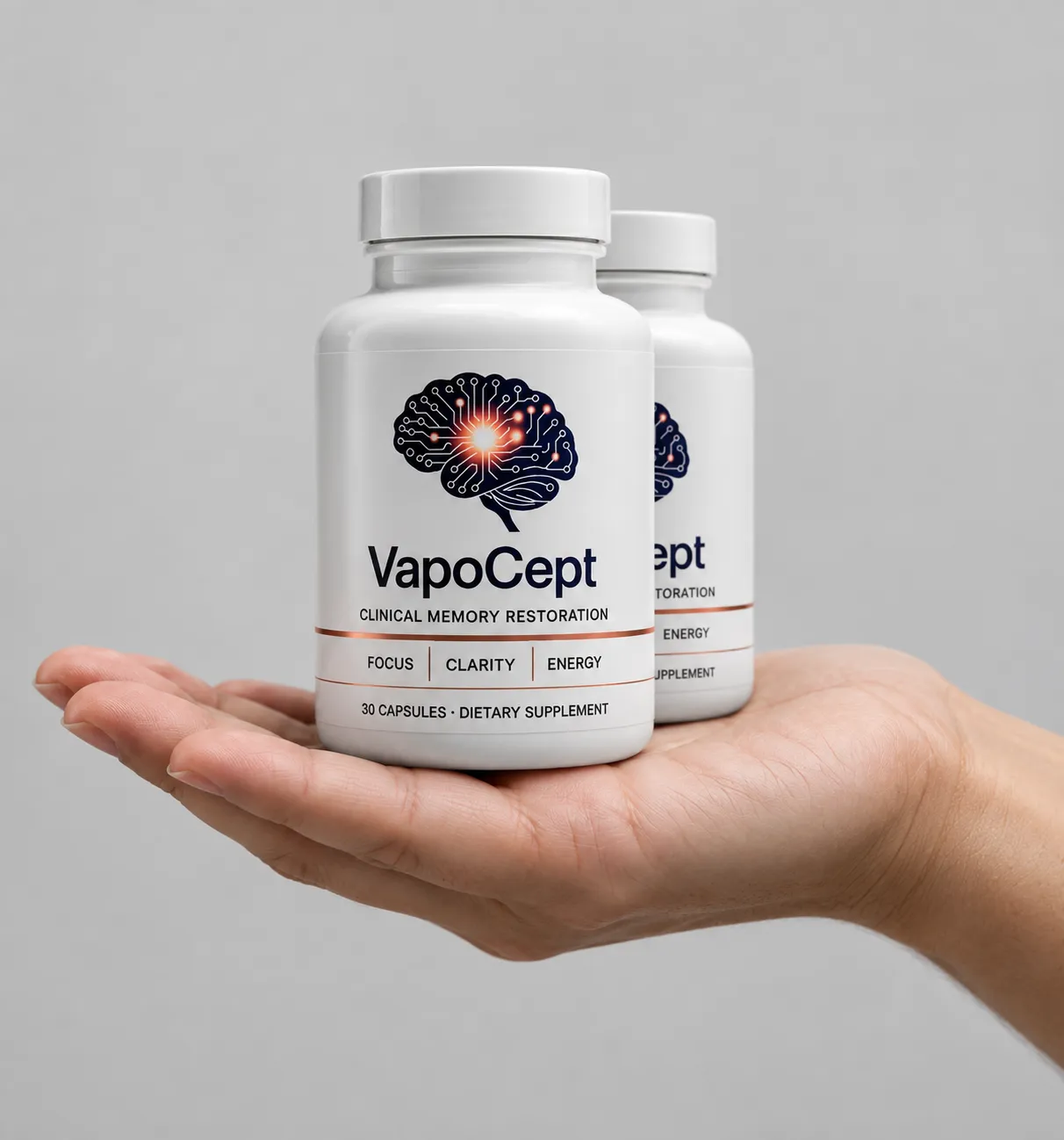 VapoCept — the package held in a hand